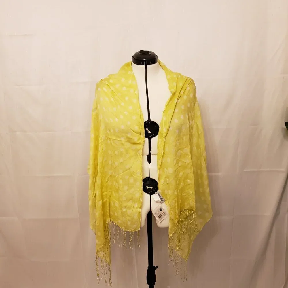 All Jazzed Up Polka Dot Lime Scarf, 24